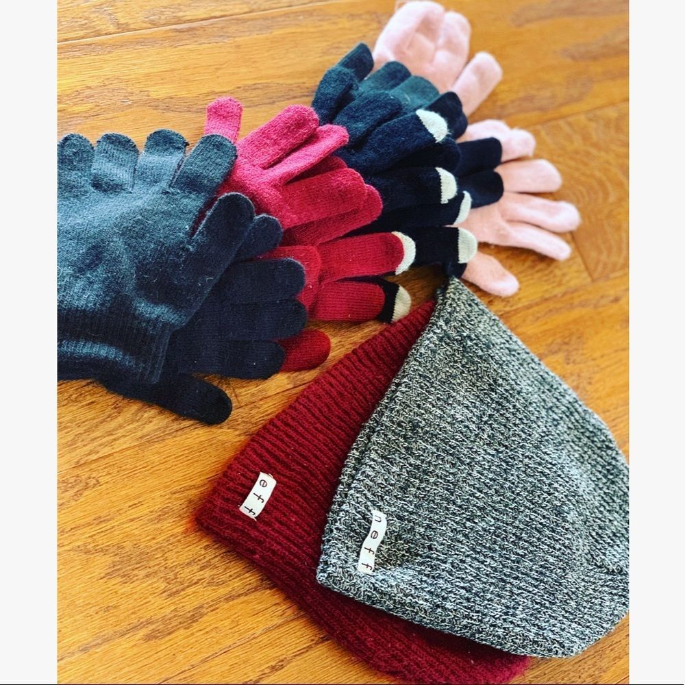 Neff beanie and gloves bundle
